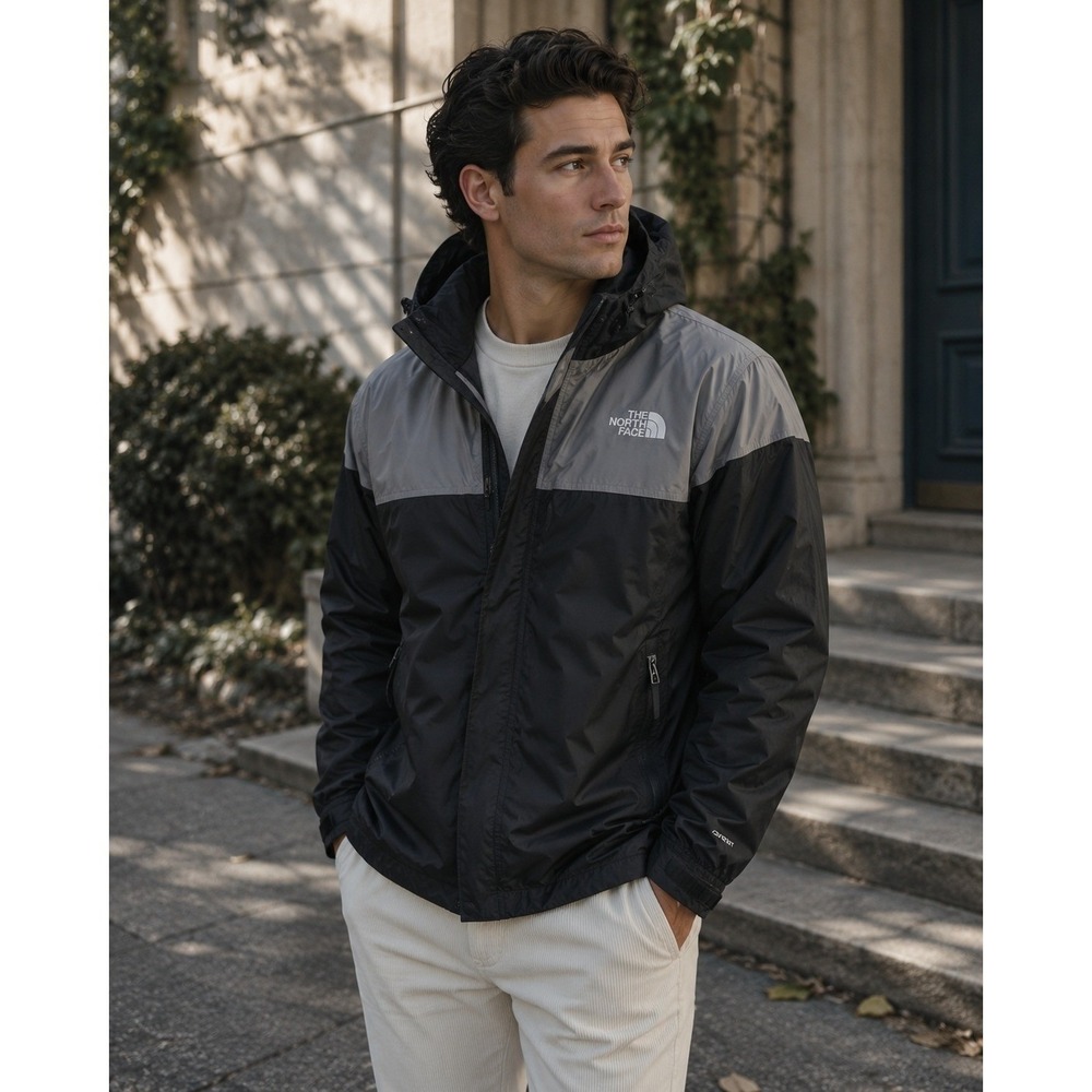 The‎ North Face Jacket Mens XL Black Grey HyVent 3-in-1 Gorpcore Outdoor